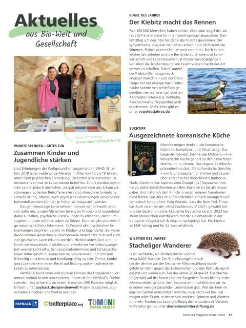 Alnatura Magazin Januar 2024