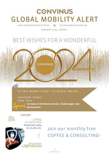 CONVINUS Global Mobility Alert - Week 1.2024