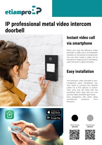 Etiampro EN Video intercom