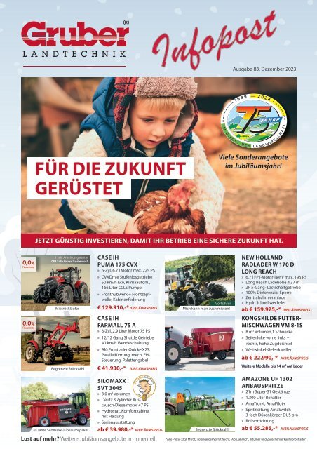 Gruber Landtechnik Infopost Ausgabe 83/ Dezember 2023