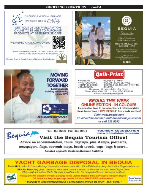 Bequia this Week - 5th January - 11th January 2024