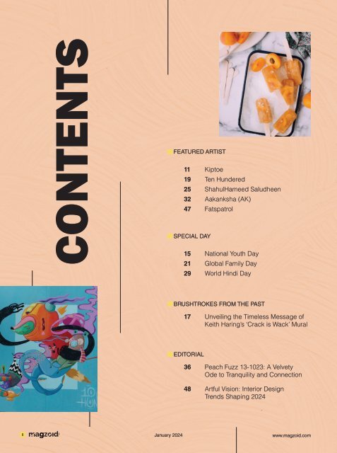 Magzoid Magazine - Luxury Magazine in the Creative Space | January 2024 |