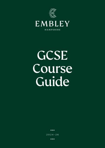 Embley GCSE Guide 2024-26