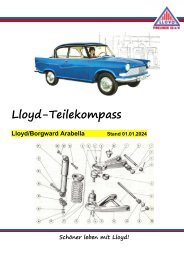 Lloyd-Teilekompass Arabella Stand 01.01.2024