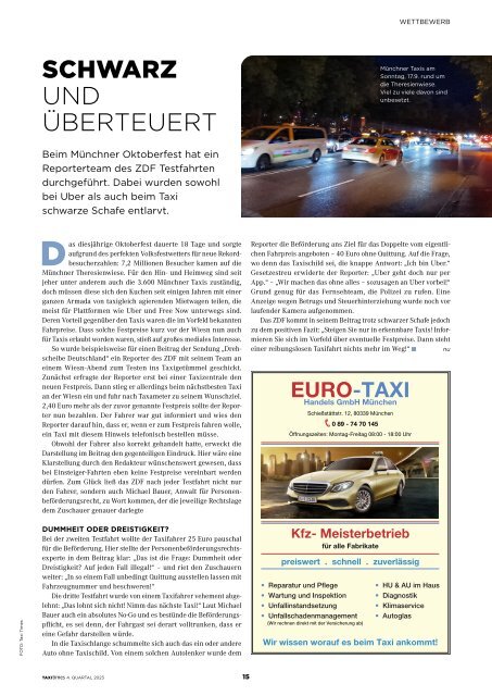 Taxi Times München - 4. Quartal 2023