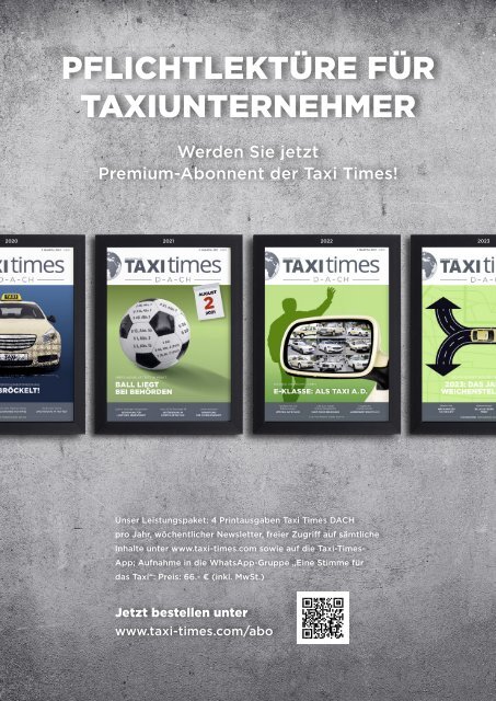 Taxi Times München - 4. Quartal 2023