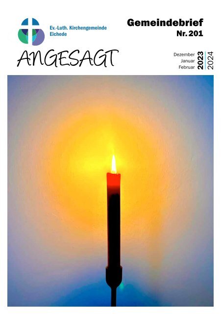 Gemeindebrief "ANGESAGT" Nr. 201 - Winter 2023/2024