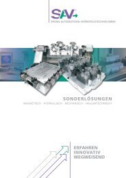 Sonder-Spannvorrichtung - SAV Spanntechnik GmbH