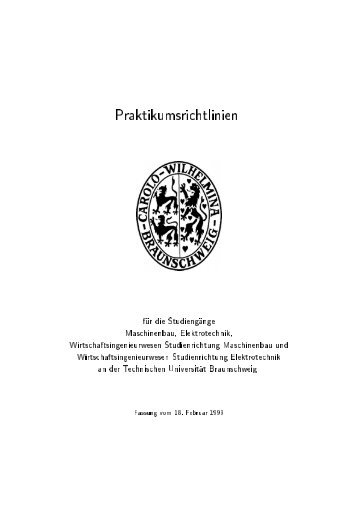 Praktikumsnachweis für Uni BS - Berel-am-Ries