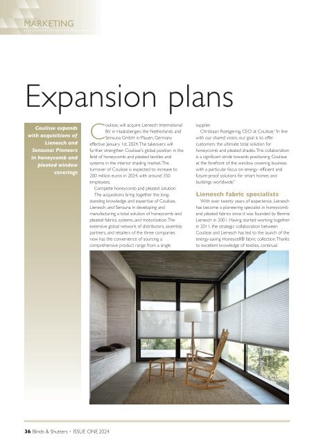 Blinds & Shutters - Issue 1/2024