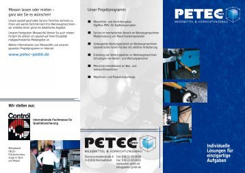 Der Präzisionsmesswürfel aus Granit - Petec GmbH