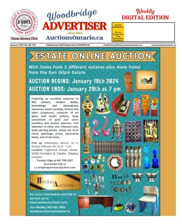 Woodbridge Advertiser/AuctionsOntario.ca - 2024-01-09
