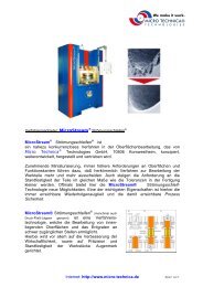MicroStream® Strömungsschleifen - MICRO TECHNICA ...