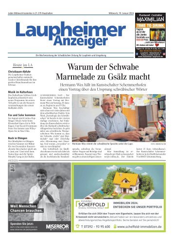 10.01.2024 Laupheimer Anzeiger