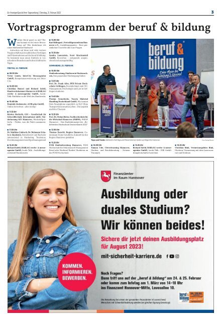 beruf & bildung hannover 2023 - Sonderveröffentlichung der HAZ/NP