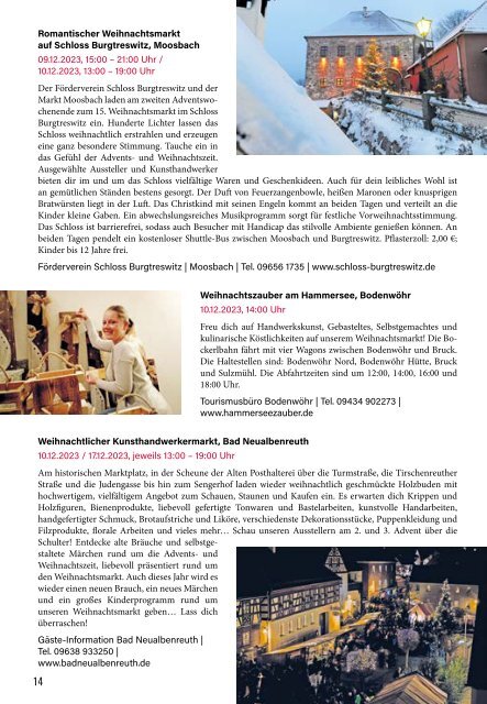 Freizeitmagazin Oberpfälzer Wald Winter 2024