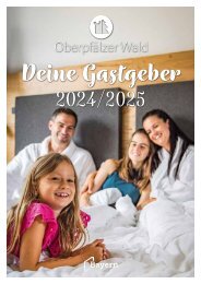 Gastgeber Oberpfälzer Wald 2024/2025