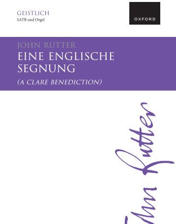 Rutter Eine Englische segnung