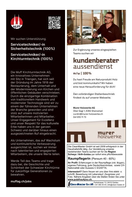 Schwyzer Anzeiger – Woche 2 – 12. Januar 2024