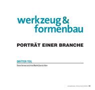 porträt einer branche dritter teil - Werkzeug und Formenbau