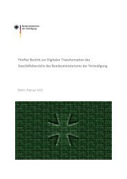 Bw-Digitalisierung (5. Bericht zur Digitalen Transformation des Geschäftsbereichs des BMVg)