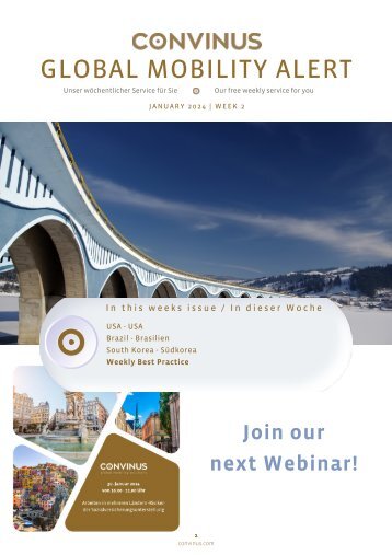 CONVINUS Global Mobility Alert - Week 2.2024