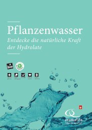 Pflanzenwasser und Hydrolate | Aromalife Broschüre