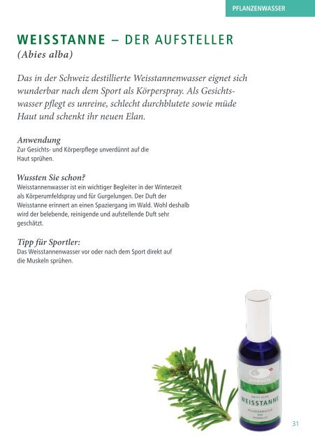 Pflanzenwasser und Hydrolate | Aromalife Broschüre