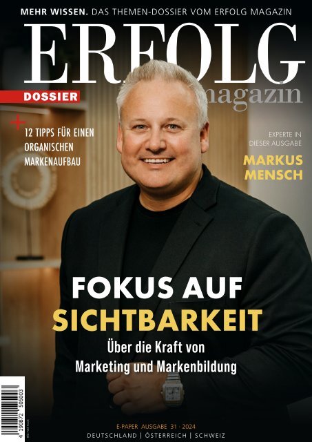 ERFOLG Magazin Dossier 31: Fokus auf Sichtbarkeit