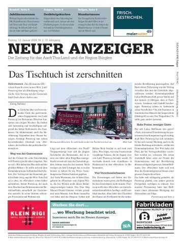 Neuer Anzeiger 12. Januar 2024