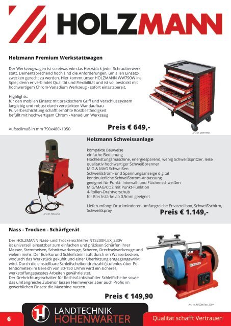 Landtechnik Hohenwarter Newsletter Jänner 2024