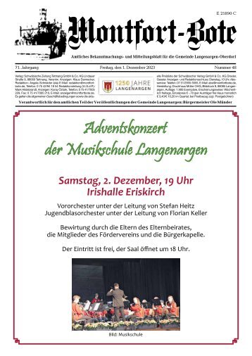 11.01.2024 Montfort-Bote