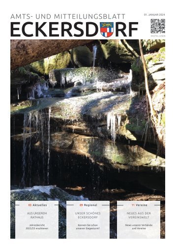 Eckersdorf Amts- und Mitteilungsblatt Januar 2024