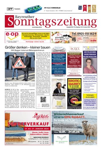 2024-01-14 Bayreuther Sonntagszeitung