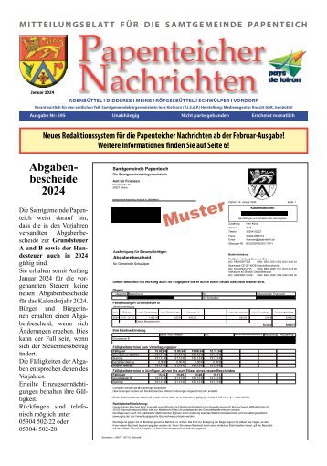 Papenteicher Nachrichten Januar Ausgabe 2024