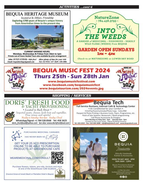 Bequia this Week 12th January - 18th January 2024