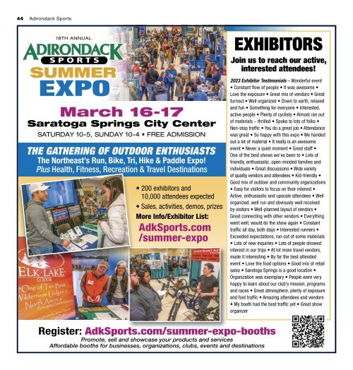 Adirondack Sports January 2024