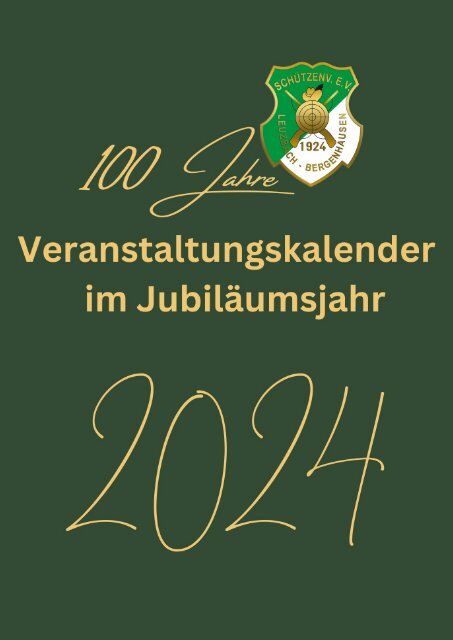 100 Jahre Schützenverein Leuzbach-Bergenhausen Booklet 