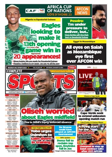 COMPLETE SPORTS - SUNDAY, JAN 14, 2024