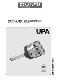Universal Plan- und Ausdrehköpfe - Wohlhaupter GmbH