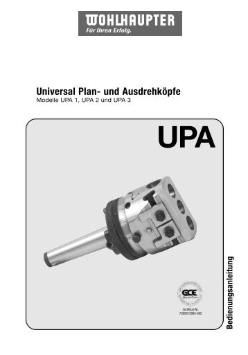 Universal Plan- und Ausdrehköpfe - Wohlhaupter GmbH