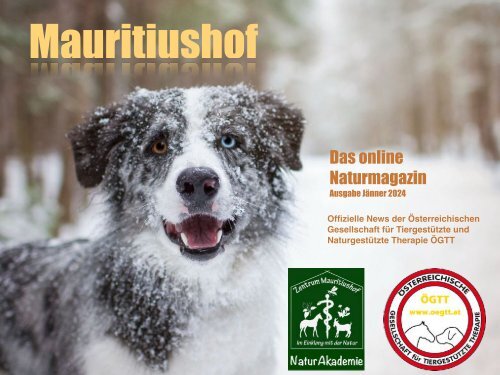 Mauritiushof Naturmagazin Ausgabe Jänner 2024