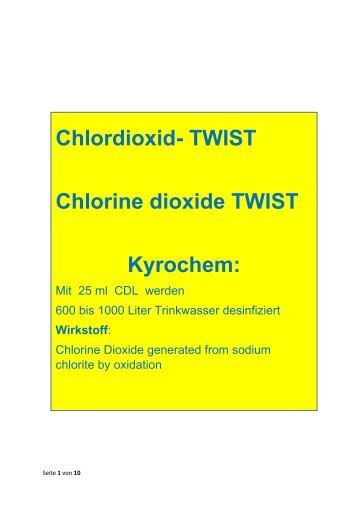 Chlordioxid TWIST