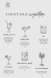 Menu Cocktails & Tapas