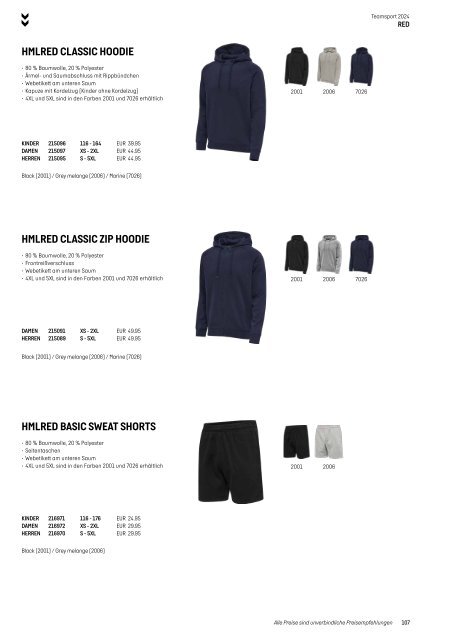 Hummel Teamsport Katalog 2024