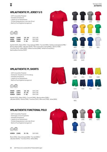 Hummel Teamsport Katalog 2024