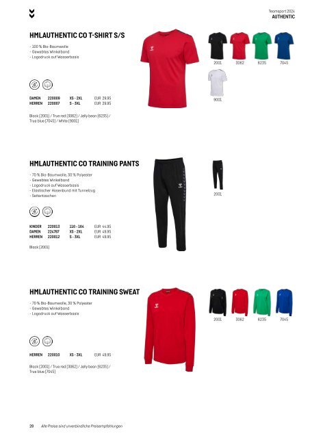 Hummel Teamsport Katalog 2024