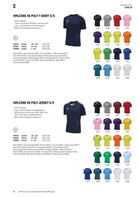 Hummel Teamsport Katalog 2024