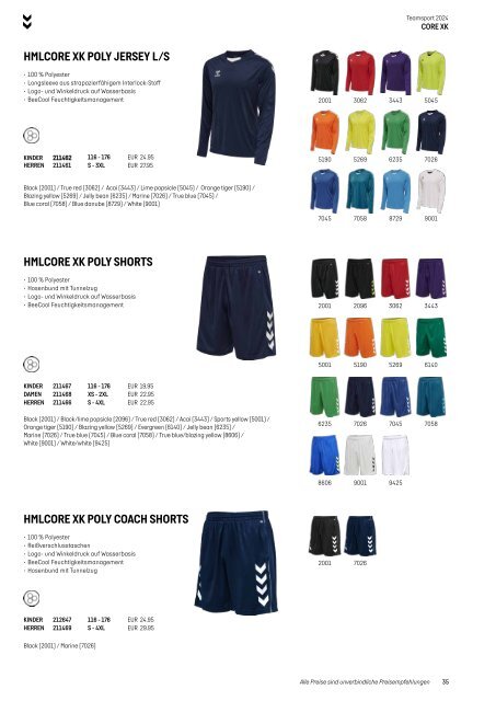 Hummel Teamsport Katalog 2024