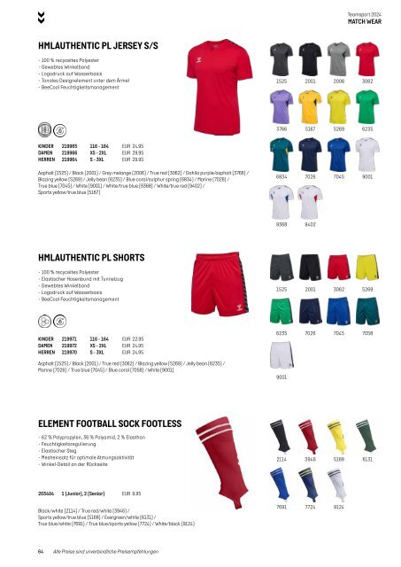 Hummel Teamsport Katalog 2024